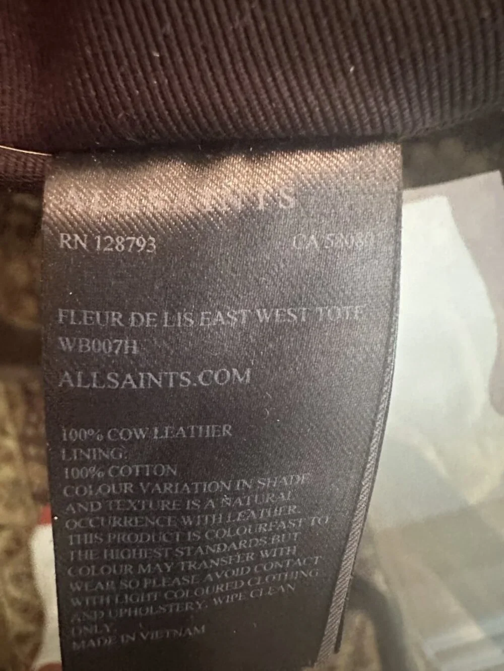 All Saints Leather Bag